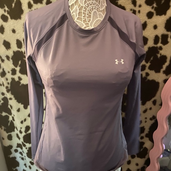 Under Armour Women's Lavender Long Sleeve Tee - Picture 1 of 3